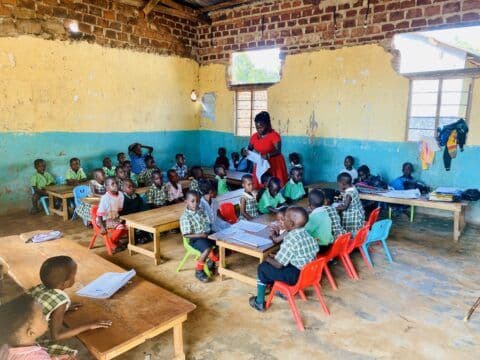 Classroom of students